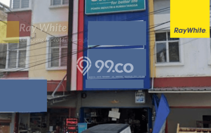 Gudang Kawasan Bisnis di Tanjung Karang Pusat, Luas 156m2m², Mainroad Gudang Kawasan Bisnis di Tanjung Karang Pusat, Luas 156m2m², Mainroad