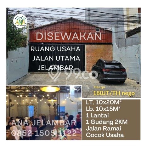 Ruko Disewa di Jakarta Barat dengan LB 150m2 Area Komersial Ramai Ruko Disewa di Jakarta Barat dengan LB 150m2 Area Komersial Ramai