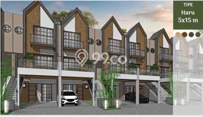 Rumah Lingkungan Asri kawasan Pantai Indah Kapuk, Jakarta Utara, Luas 75m² LB 147m² Rumah Lingkungan Asri kawasan Pantai Indah Kapuk, Jakarta Utara, Luas 75m² LB 147m²