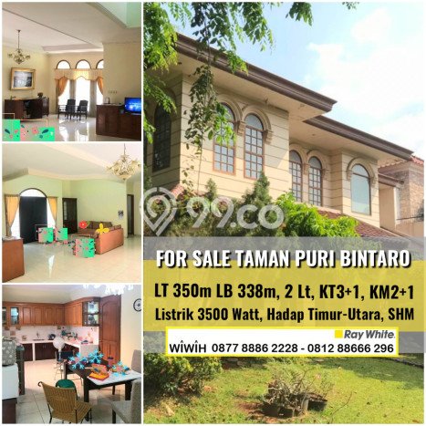 Rumah Mewah LB 338m2 Siap Huni Desain Elegan di Bintaro, Tangerang Selatan Rumah Mewah LB 338m2 Siap Huni Desain Elegan di Bintaro, Tangerang Selatan
