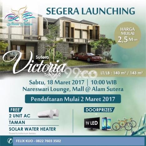 Rumah Elit LB 133m2 Siap Huni Desain Elegan di Alam Sutera, Tangerang Rumah Elit LB 133m2 Siap Huni Desain Elegan di Alam Sutera, Tangerang
