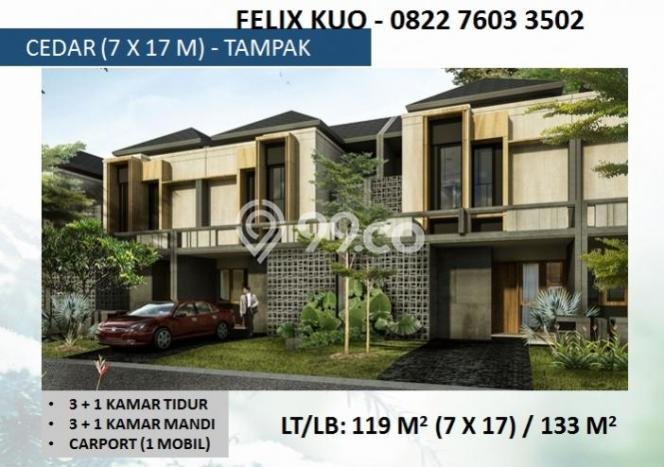 Rumah Elit LB 133m2 Siap Huni Desain Elegan di Alam Sutera, Tangerang Rumah Elit LB 133m2 Siap Huni Desain Elegan di Alam Sutera, Tangerang