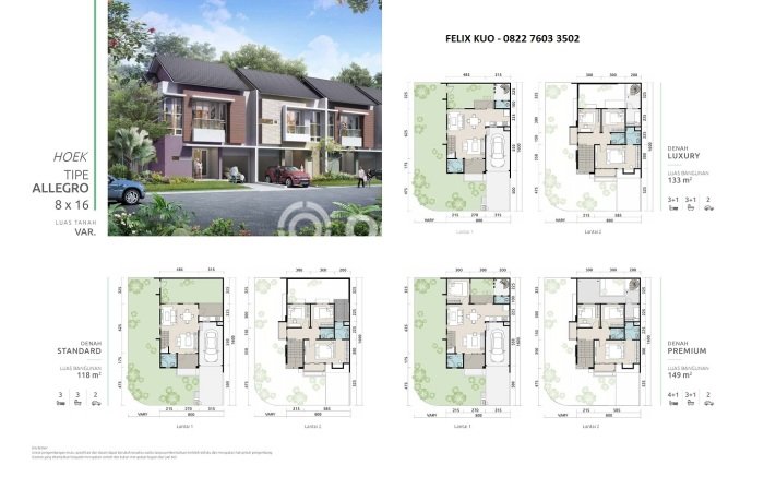 Rumah Modern 3 KT LT 144m2 di Gading Serpong Rumah Modern 3 KT LT 144m2 di Gading Serpong
