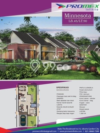 Jual Rumah 2 KT di Tarumajaya, Bekasi - LT 90m² Jual Rumah 2 KT di Tarumajaya, Bekasi - LT 90m²