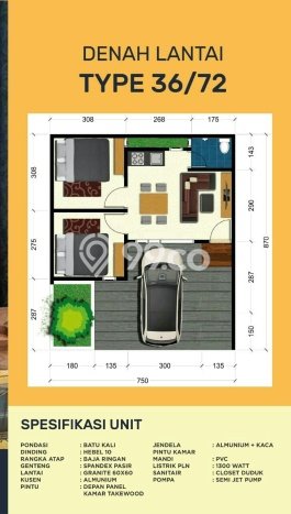 PENAWARAN TERBAIK! Rumah Strategis di Tapos, Luas 64m² Bangunan 36m² PENAWARAN TERBAIK! Rumah Strategis di Tapos, Luas 64m² Bangunan 36m²