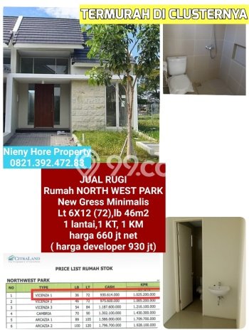 Hunian Impian Modern! Rumah Mewah di Citraland, Surabaya, LT 72m2m² Bangunan 36m2m² Hunian Impian Modern! Rumah Mewah di Citraland, Surabaya, LT 72m2m² Bangunan 36m2m²