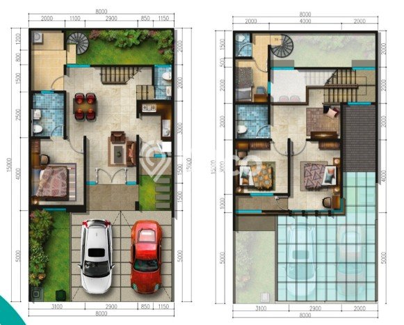 Rumah kawasan Cinere, Depok, Luas 120m² LB 118m² Rumah kawasan Cinere, Depok, Luas 120m² LB 118m²