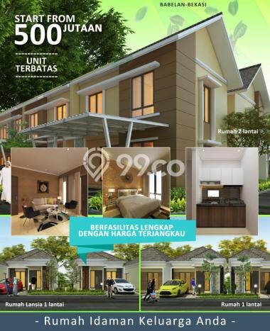 Rumah Strategis Modern Lb 80m2 di Babelan, Bekasi Rumah Strategis Modern Lb 80m2 di Babelan, Bekasi