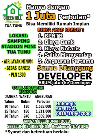 Rumah Terjangkau Dijual di Gerunggang, Pangkal Pinang Harga Rp 156 Juta Rumah Terjangkau Dijual di Gerunggang, Pangkal Pinang Harga Rp 156 Juta