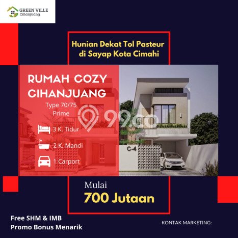 Dijual Cepat Rumah Minimalis & Modern LB 30m2 di Cihanjuang Dijual Cepat Rumah Minimalis & Modern LB 30m2 di Cihanjuang