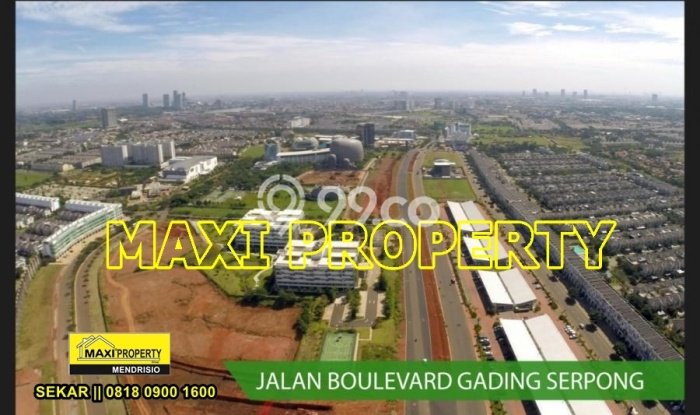 HARGA MENARIK! Tanah Kawasan Gading Serpong, Luas 2100m², Lokasi Potensial, Bebas Banjir HARGA MENARIK! Tanah Kawasan Gading Serpong, Luas 2100m², Lokasi Potensial, Bebas Banjir