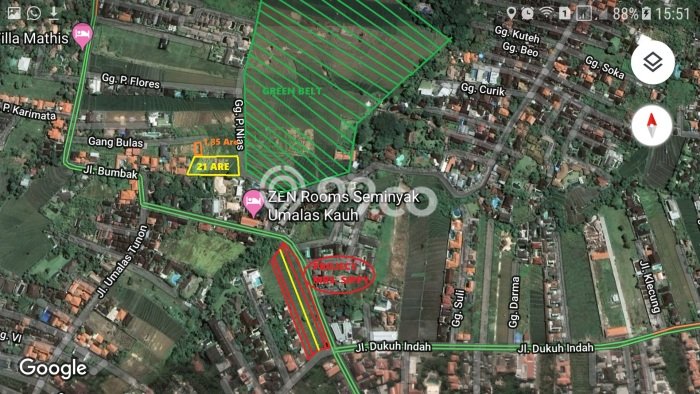 Nice Location!! 21 Are Rice Field View at Umalas 2, 5 mins to Petitenget Nice Location!! 21 Are Rice Field View at Umalas 2, 5 mins to Petitenget