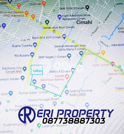 Tanah Hunian Vertikal , Industri , Perdagangan dan Jasa Pusat Kota Cimahi Bandung 6 Juta/m2 ERI Property Tanah Hunian Vertikal , Industri , Perdagangan dan Jasa Pusat Kota Cimahi Bandung 6 Juta/m2 ERI Property