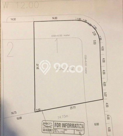 Dijual Tanah Lokasi BSD Bukit Golf, Tangerang Seluas 650m2 Dijual Tanah Lokasi BSD Bukit Golf, Tangerang Seluas 650m2