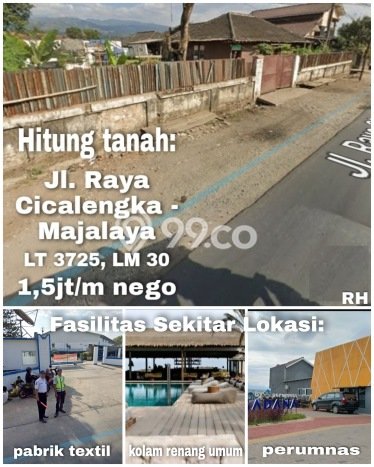 Lahan untuk Dijual Lokasi Paseh, Bandung Luas 3725m2 SHM Lahan untuk Dijual Lokasi Paseh, Bandung Luas 3725m2 SHM