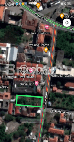 Dijual Tanah 1040m2 di Seminyak, Badung Dijual Tanah 1040m2 di Seminyak, Badung