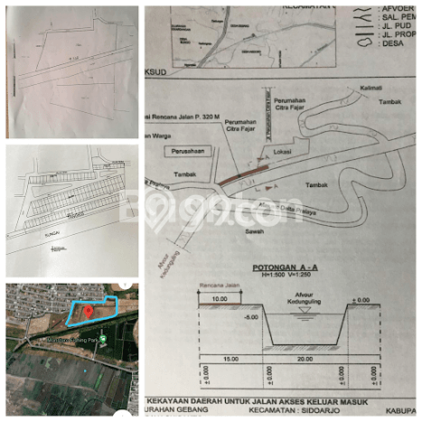Tanah di Sidoarjo, Sidoarjo Luas 37000m2 Dijual Segera Tanah di Sidoarjo, Sidoarjo Luas 37000m2 Dijual Segera