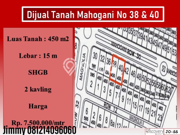 Tanah Kavling Dijual di Setiabudi, Bandung dengan Luas Tanah 450m2 Tanah Kavling Dijual di Setiabudi, Bandung dengan Luas Tanah 450m2