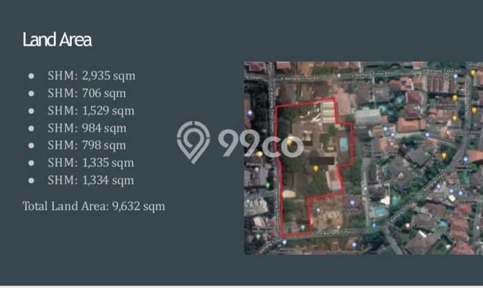 Kavling Tanah untuk Dijual di Kemang, Jakarta Selatan, Luas 9915m2 Kavling Tanah untuk Dijual di Kemang, Jakarta Selatan, Luas 9915m2