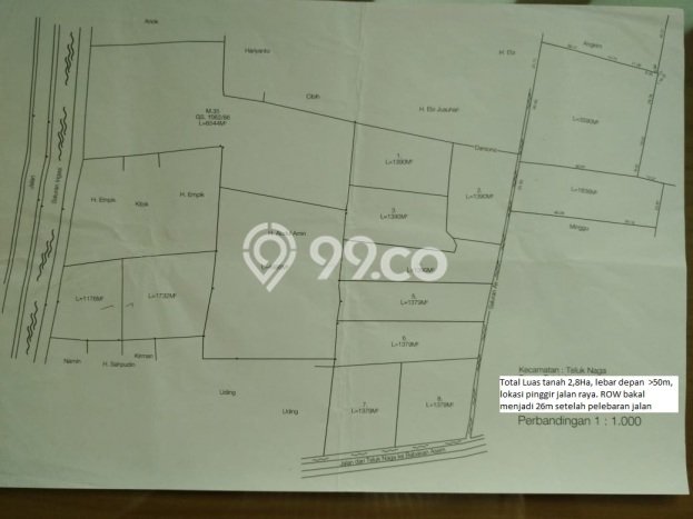 Tanah Kavling Dijual di Tangerang dengan Spesifikasi 28000m2 Tanah Kavling Dijual di Tangerang dengan Spesifikasi 28000m2