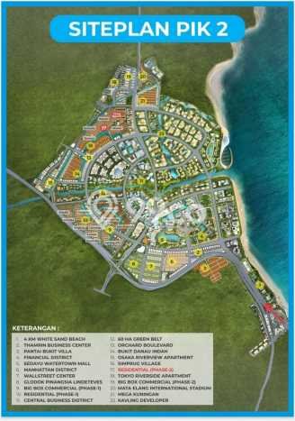 Untuk Dijual Tanah 1000m2 di Pantai Indah Kapuk, Jakarta Utara Untuk Dijual Tanah 1000m2 di Pantai Indah Kapuk, Jakarta Utara