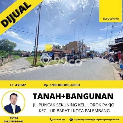 POTENSIAL! Tanah di Ilir Barat I, Luas 439m2m², Area Berkembang POTENSIAL! Tanah di Ilir Barat I, Luas 439m2m², Area Berkembang