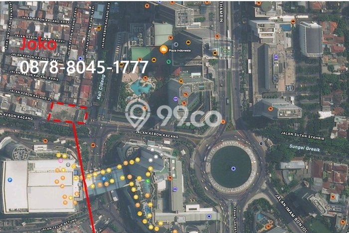 Kavling Tanah untuk Dijual di Thamrin, Jakarta Pusat, Luas 2030m2 Kavling Tanah untuk Dijual di Thamrin, Jakarta Pusat, Luas 2030m2