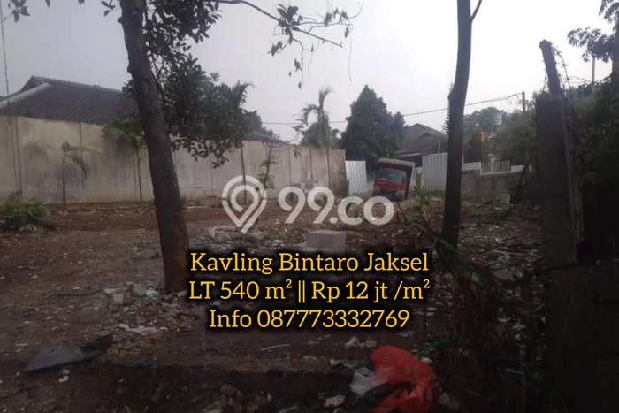 Dijual Tanah di Jakarta Selatan, Luas 540m2 - Dijual Tanah di Jakarta Selatan, Luas 540m2 -