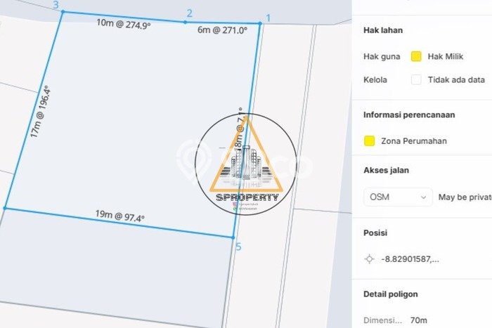 Kavling Tanah untuk Dijual di Ungasan, Badung, Luas 300m2 Kavling Tanah untuk Dijual di Ungasan, Badung, Luas 300m2