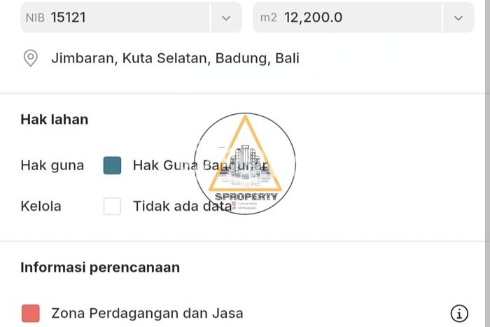 Tanah Kavling Dijual di Jimbaran, Badung dengan Luas Tanah 3935m2 Tanah Kavling Dijual di Jimbaran, Badung dengan Luas Tanah 3935m2