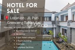 Jual Hotel Kawasan , Luas 4150m2m², Area Bisnis Jual Hotel Kawasan , Luas 4150m2m², Area Bisnis