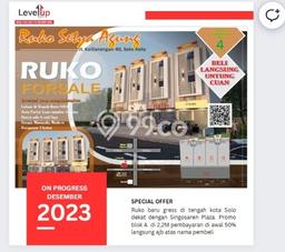 Unit Ruko Dijual di Kratonan Solo Luas Bangunan 199m2 Unit Ruko Dijual di Kratonan Solo Luas Bangunan 199m2