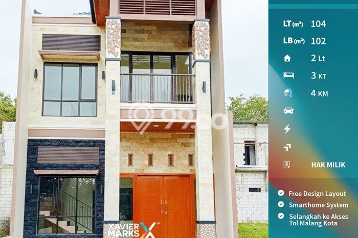 Rumah 3 KT 4 KM di Lokasi Strategis , Malang Rumah 3 KT 4 KM di Lokasi Strategis , Malang