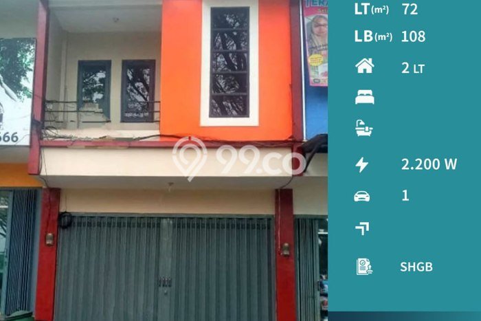 Ruko Bagus LT 72m2 LB 108m2 Dijual di Lowokwaru Malang Ruko Bagus LT 72m2 LB 108m2 Dijual di Lowokwaru Malang