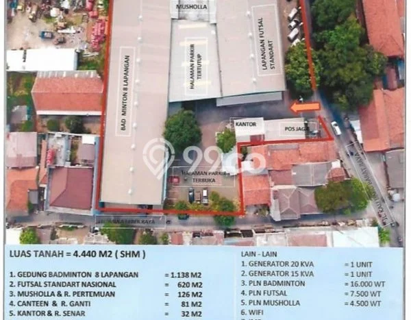 Komersial Paling Dicari LB 2053m2 Dijual di Bekasi Barat Komersial Paling Dicari LB 2053m2 Dijual di Bekasi Barat