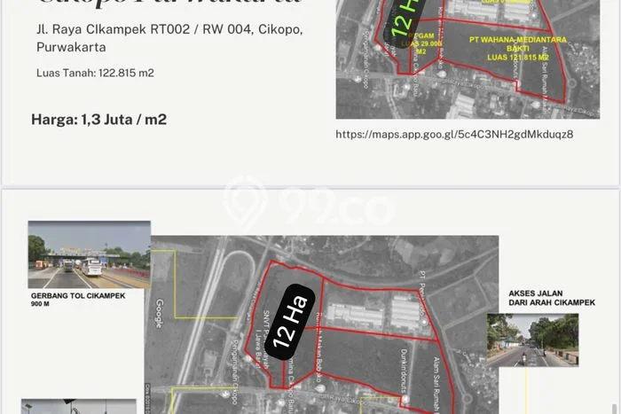 Lahan Strategis di Bungursari Dijual dengan Luas 122815m2 Lahan Strategis di Bungursari Dijual dengan Luas 122815m2