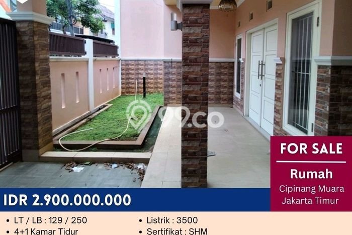 Siap Huni Rumah Mewah 5 Kamar di Jatinegara Dekat ke Mana Pun Siap Huni Rumah Mewah 5 Kamar di Jatinegara Dekat ke Mana Pun
