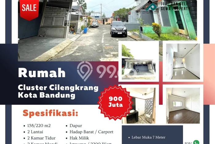 Rumah Modern Minimalis 2 KT Bisa Langsung Pindah di Cilengkrang Rumah Modern Minimalis 2 KT Bisa Langsung Pindah di Cilengkrang