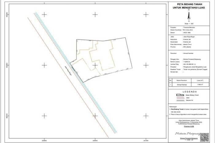 Tanah Kavling untuk Dijual di Kramat Jati Jakarta Timur 1840m2 Tanah Kavling untuk Dijual di Kramat Jati Jakarta Timur 1840m2