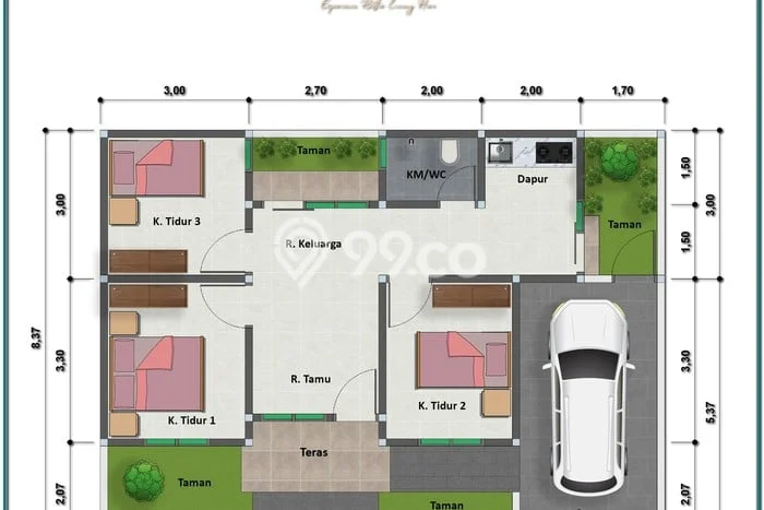Rumah Modern Cantik 3 KT Siap Huni di Mergangsan Rumah Modern Cantik 3 KT Siap Huni di Mergangsan