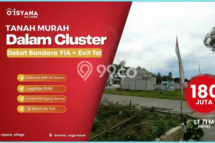 Untuk Dijual Tanah di Yogyakarta, Luas 71m2 SHM Untuk Dijual Tanah di Yogyakarta, Luas 71m2 SHM