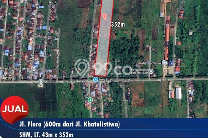 Kavling Tanah di Pontianak Utara Dijual Luas 15107m2 Legalitas SHM Kavling Tanah di Pontianak Utara Dijual Luas 15107m2 Legalitas SHM