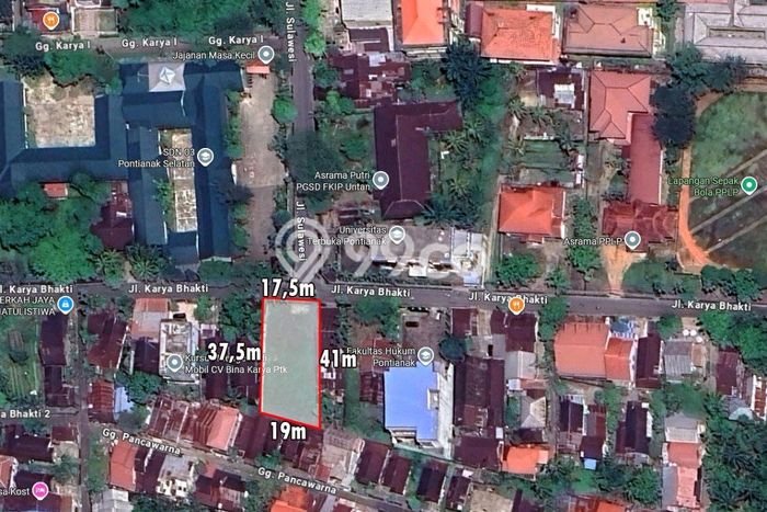 Untuk Dijual Tanah di Pontianak Selatan Pontianak Luas 709m2 SHM Untuk Dijual Tanah di Pontianak Selatan Pontianak Luas 709m2 SHM