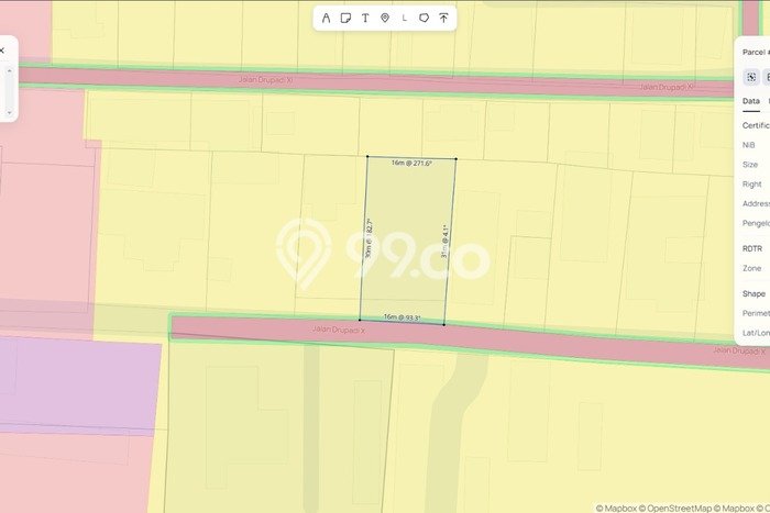Tanah Dijual Area Strategis di Renon Denpasar 483m2 Tanah Dijual Area Strategis di Renon Denpasar 483m2