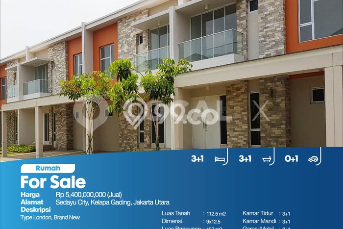 Siap Huni Rumah Mewah 3 Kamar di Kelapa Gading Dekat ke Mana Saja Siap Huni Rumah Mewah 3 Kamar di Kelapa Gading Dekat ke Mana Saja