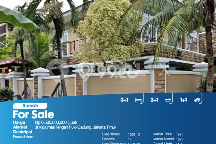 Siap Huni Rumah Mewah 3 Kamar di Pulo Gadung Dekat ke Mana Saja Siap Huni Rumah Mewah 3 Kamar di Pulo Gadung Dekat ke Mana Saja
