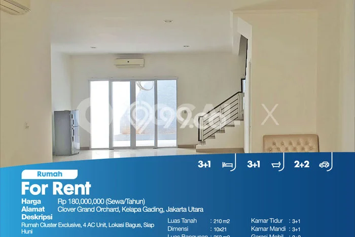 Disewakan Cepat Rumah Kondisi Bagus di Kawasan Kelapa Gading, Jakarta Utara Disewakan Cepat Rumah Kondisi Bagus di Kawasan Kelapa Gading, Jakarta Utara