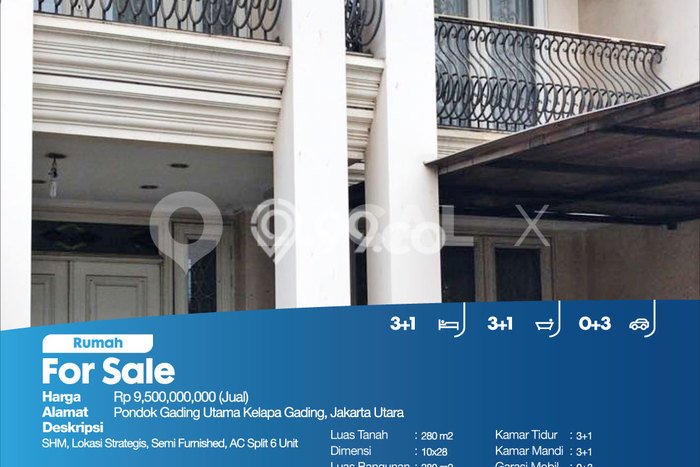 Siap Huni Hunian Elit 3 Kamar di Kelapa Gading Dekat ke Mana Pun Siap Huni Hunian Elit 3 Kamar di Kelapa Gading Dekat ke Mana Pun