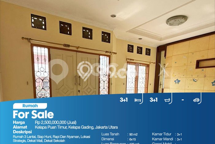 Rumah Modern Minimalis 3 Kamar Siap Huni di Kelapa Gading Rumah Modern Minimalis 3 Kamar Siap Huni di Kelapa Gading