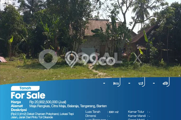 Lahan Kosong Dijual di Lebak dengan Area 8361m2 Lahan Kosong Dijual di Lebak dengan Area 8361m2